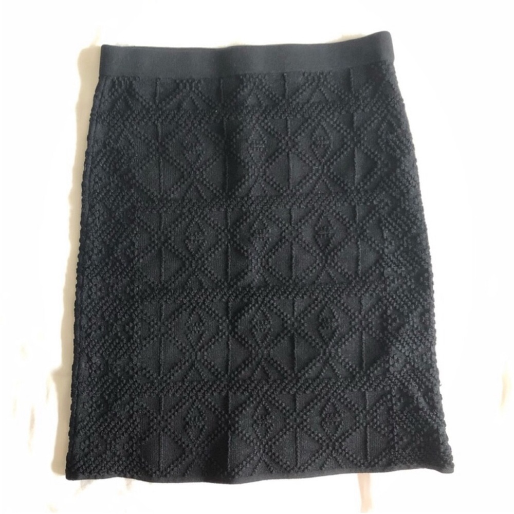 2/$30 GUESS Geometric Bandage Skirt Black W53R95Z0HR0
